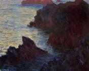 克劳德莫奈 - Rocky Point at Port-Goulphar
